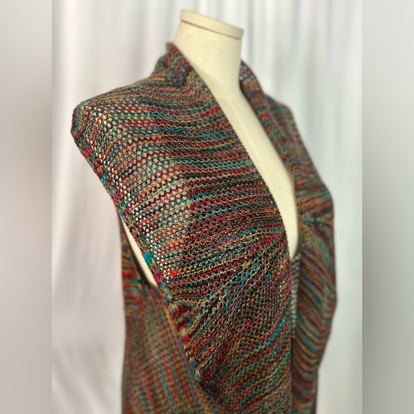 Studio JPR multicolor Knit Open Front Vest (775) - Picture 7 of 10